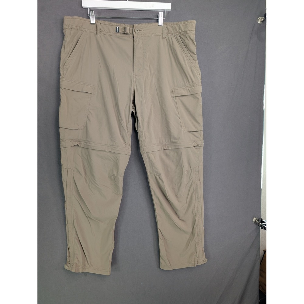 REI Co-op Sahara Convertible Pants Mens 42x32 Relaxed Khaki Tan 131001